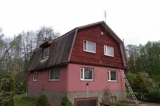 Dakstiņu jumts Līvānu tipa mājai 1