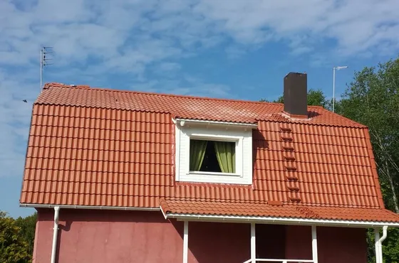 Dakstiņu jumts Līvānu tipa mājai 2