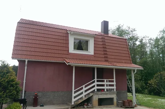 Dakstiņu jumts Līvānu tipa mājai 3