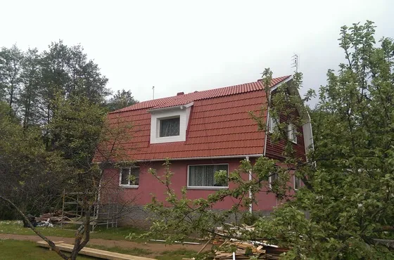 Dakstiņu jumts Līvānu tipa mājai 4