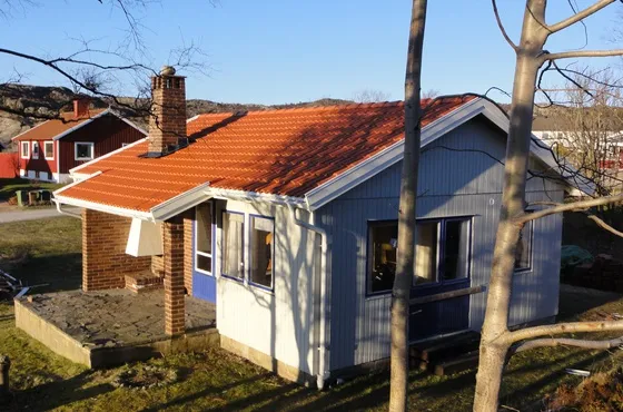 Sarkanie betona dakstiņi Zviedrijā 1