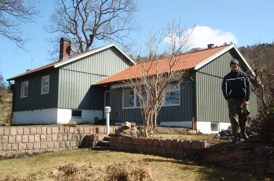 Sarkanie betona dakstiņi Zviedrijā 2